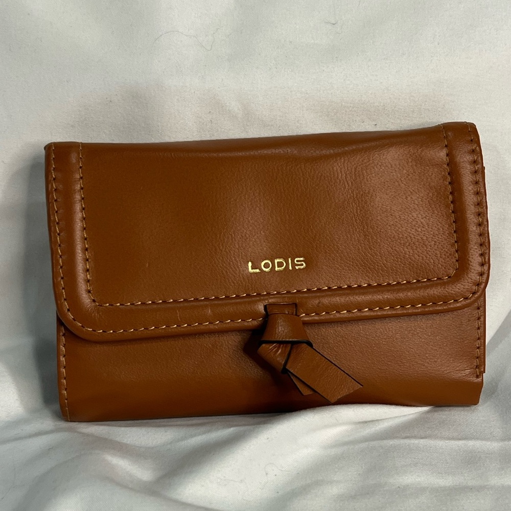 Lodis "Elia" Medium Flap Rich Tan Wallet - NWT